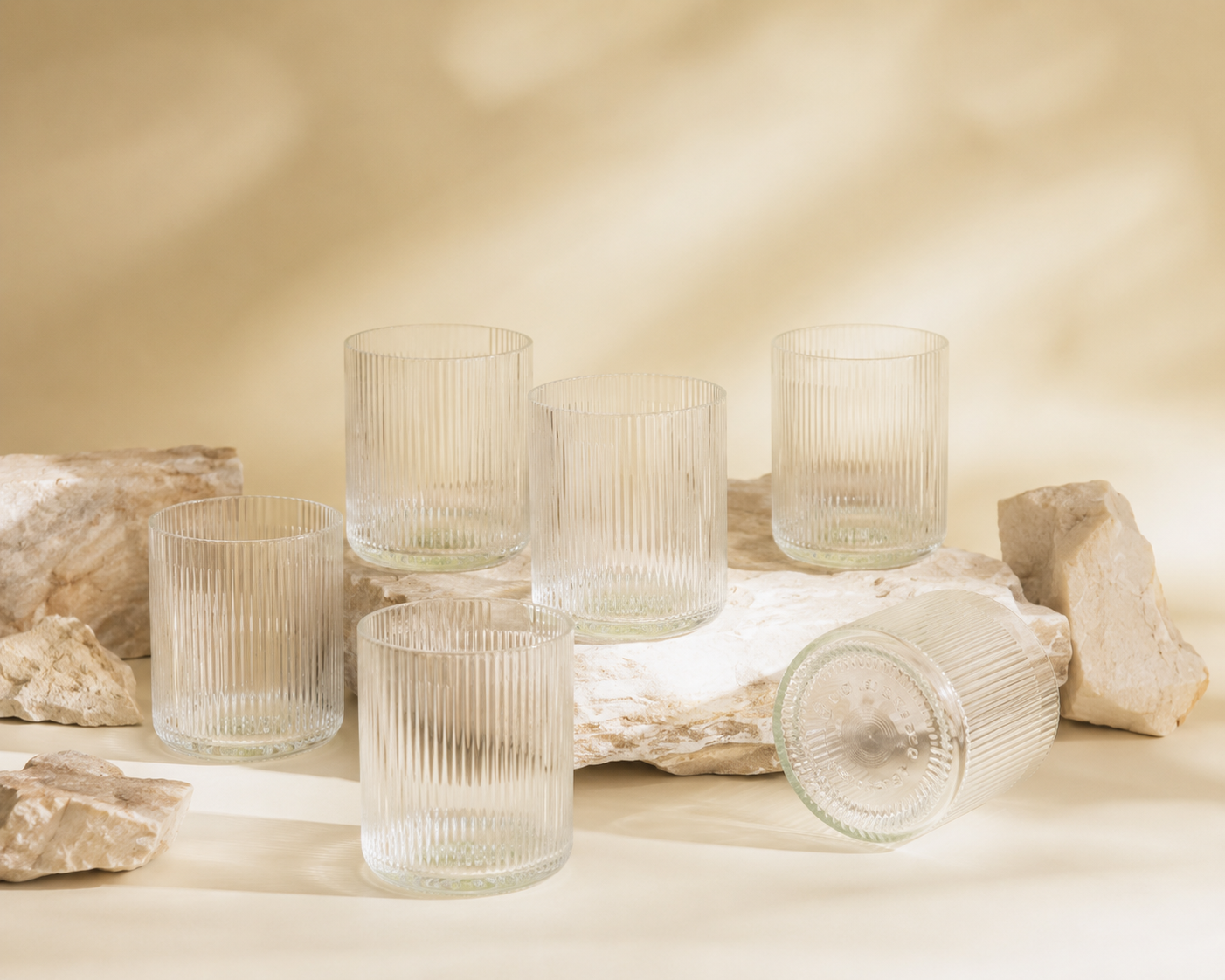 Set di 6 Bicchieri rigati | Limited Edition