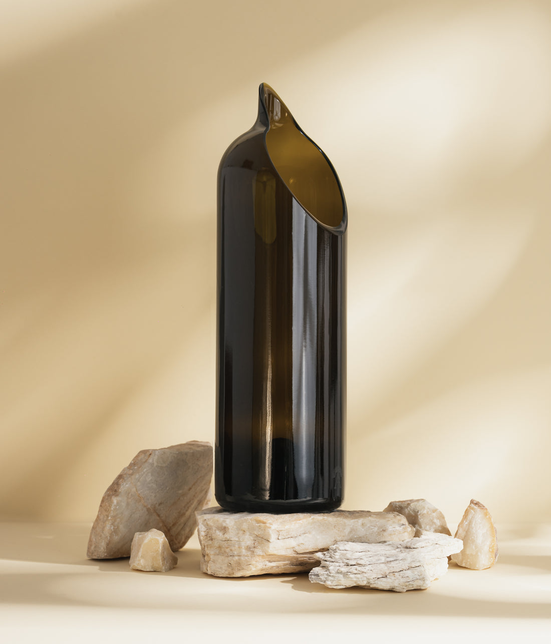 Set of 6 Black Glasses and Black Jug