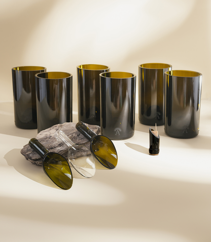Collection Cocktail Party | 3 cuillères à amuse-gueules, 1 porte-cure-dents et 6 verres à cocktail