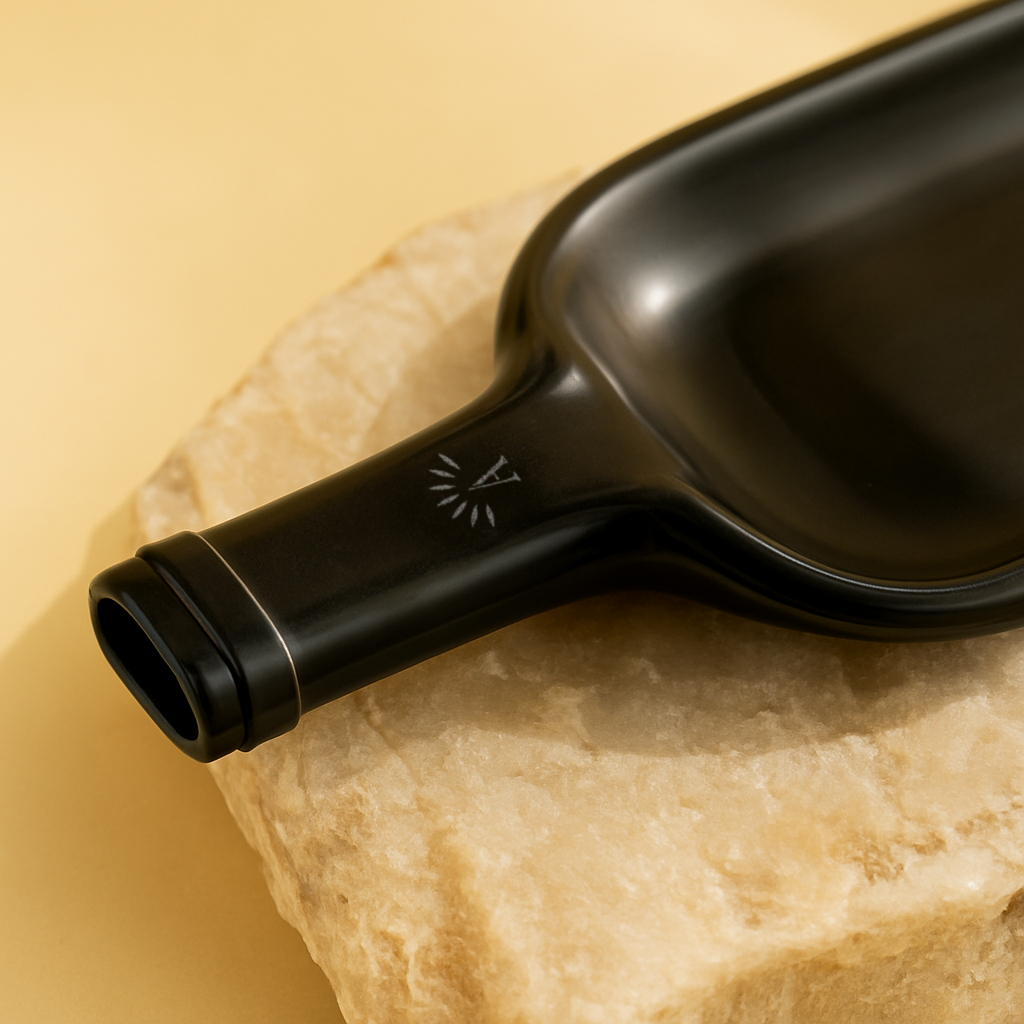 Vassoio | Bottiglia di vino schiacciata